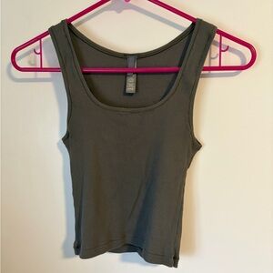 Skims Dark Olive Tank Top